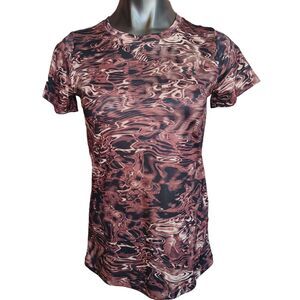 Under Armor Women's Brown Loose Fit Active wear T-shirt XS